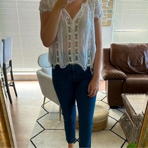 Free People lace top size M